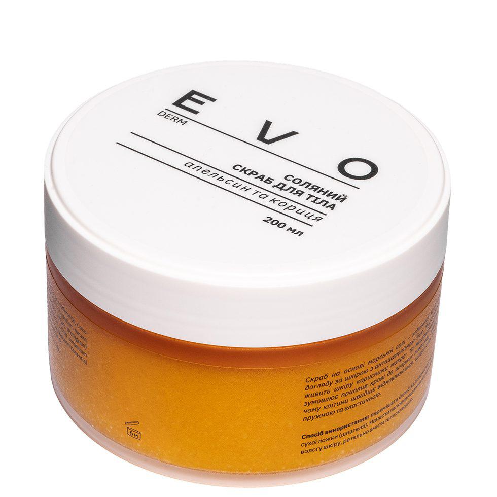 EVO DERM Соляний скраб для тіла “Апельсин та кориця”