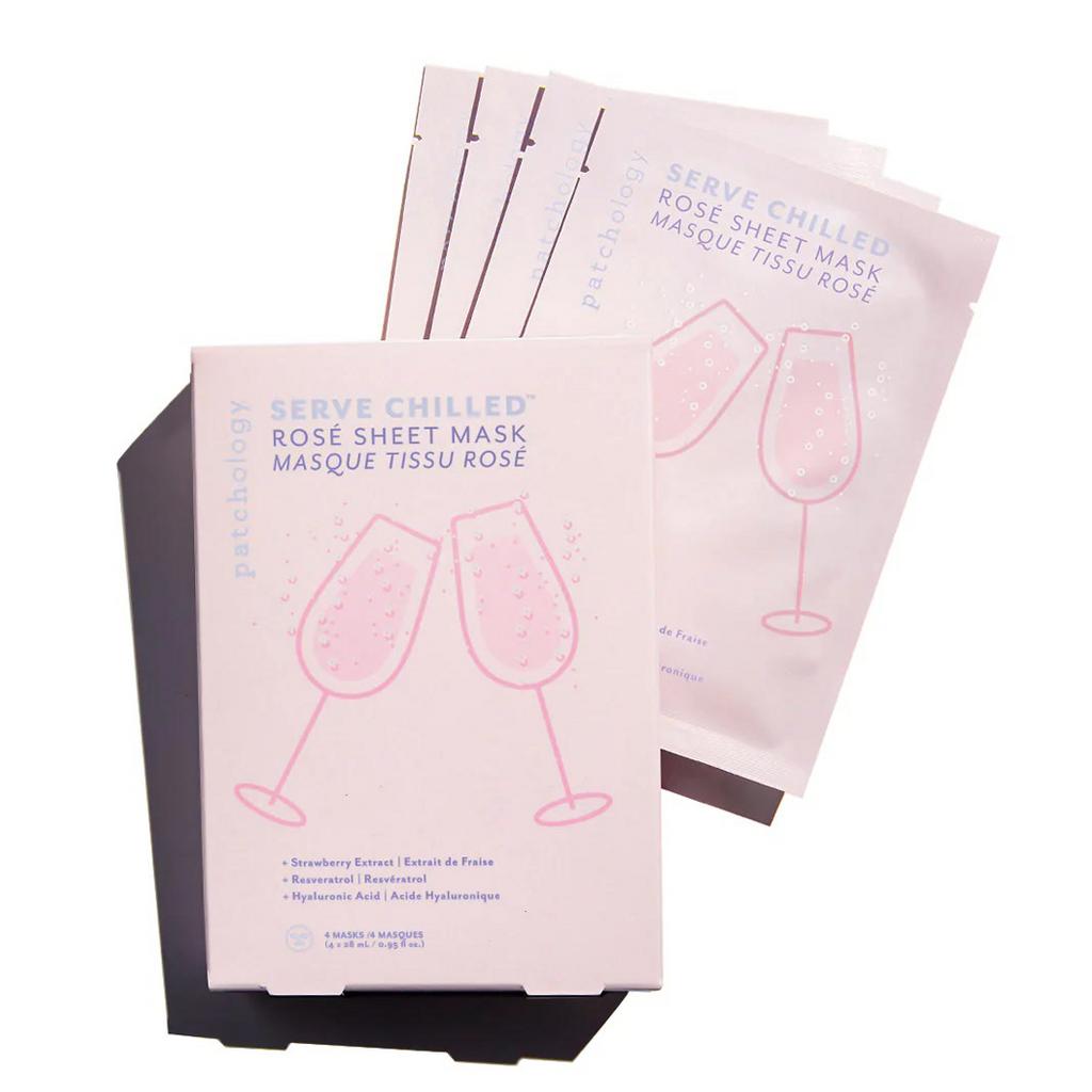 Patchology Serve Chilled Rose Sheet Mask - Освіжаюча маска з екстрактом полуниці