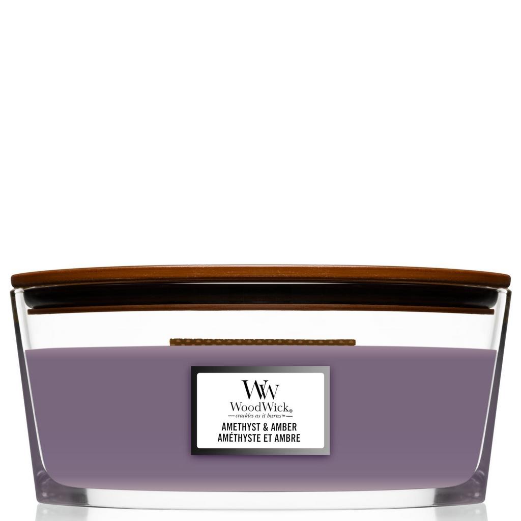 WOODWICK Ellipse Amethyst & Amber - Ароматична свічка Аметист та Бурштин