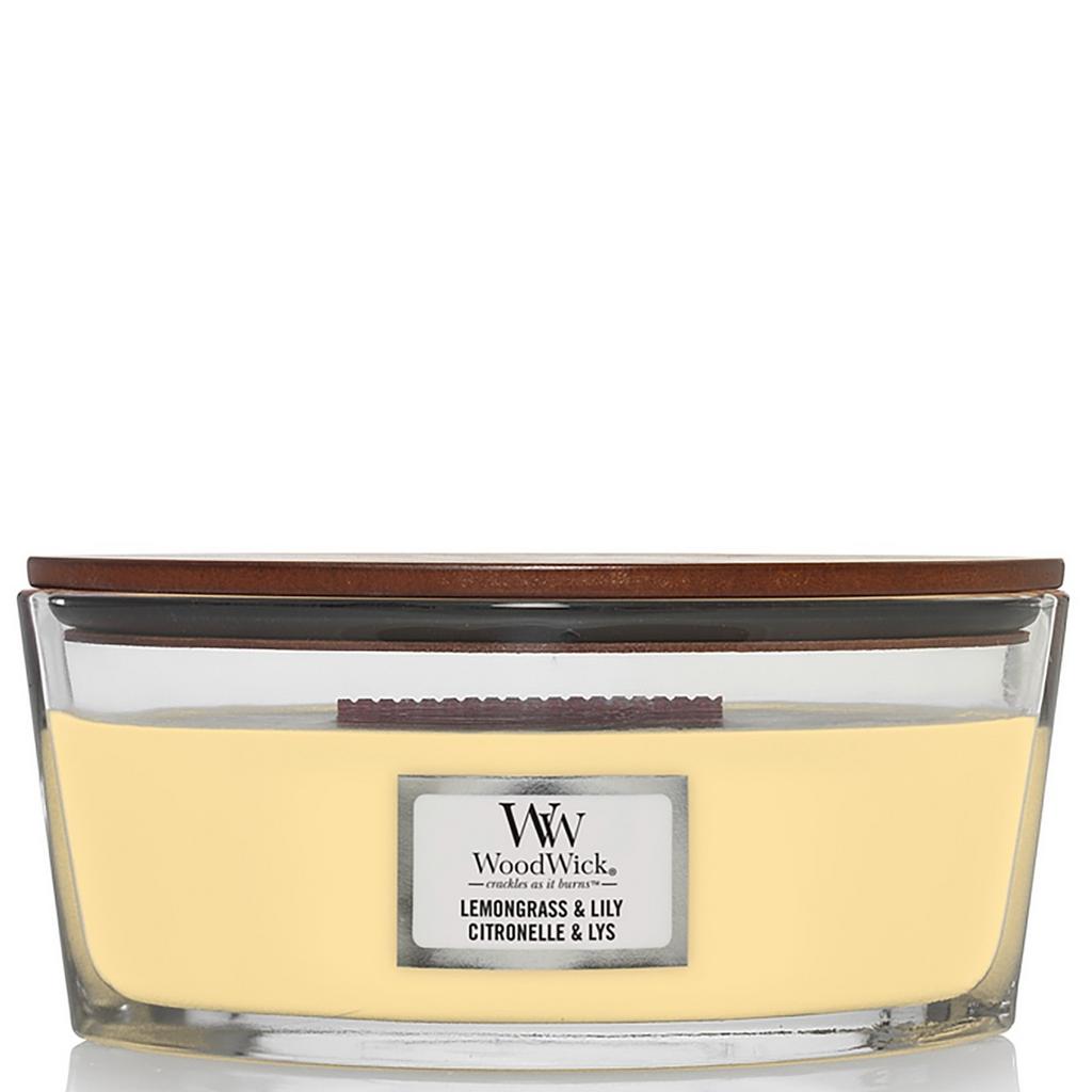 WOODWICK Ellipse Lemongrass & Lily - Ароматична свічка з квітковим ароматом