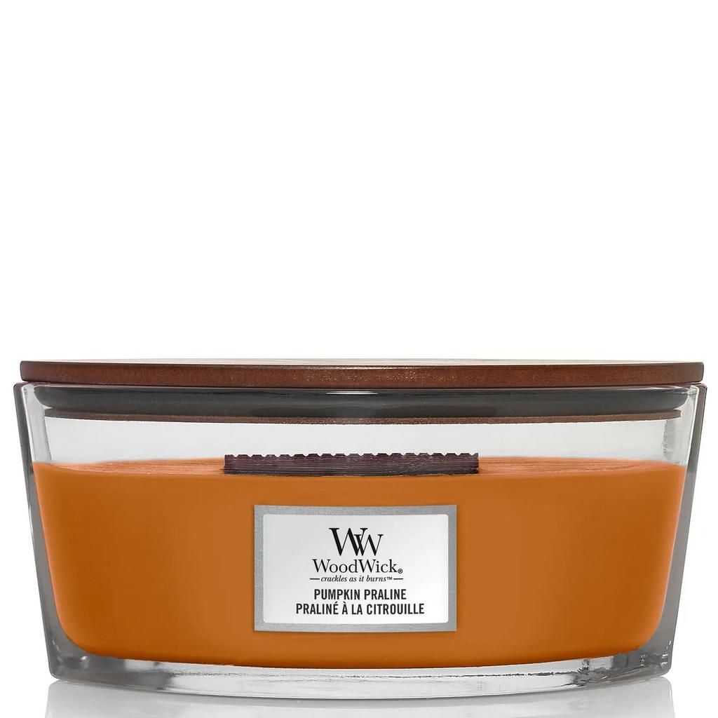 WOODWICK Ellipse Pumpkin Praline - Ароматична свічка з нотами гарбуза та спецій