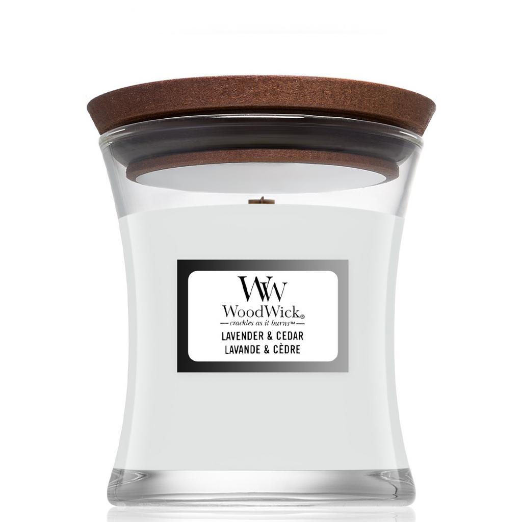 WOODWICK Mini Lavender & Cedar - Ароматична свічка з ароматом лаванди і кипариса