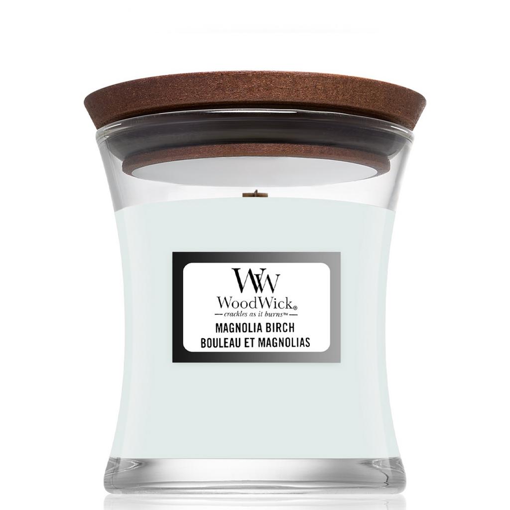 WOODWICK Mini Magnolia Birch - Ароматична свічка з нотами магнолії та берези