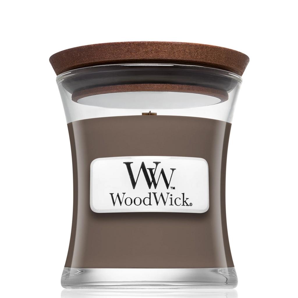 WOODWICK Mini Sand & Driftwood - Ароматична свічка з ароматом деревини і піску