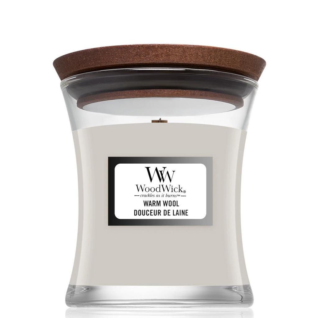 WOODWICK Mini Warm Wool - Ароматична свічка з ароматом теплої шерсті
