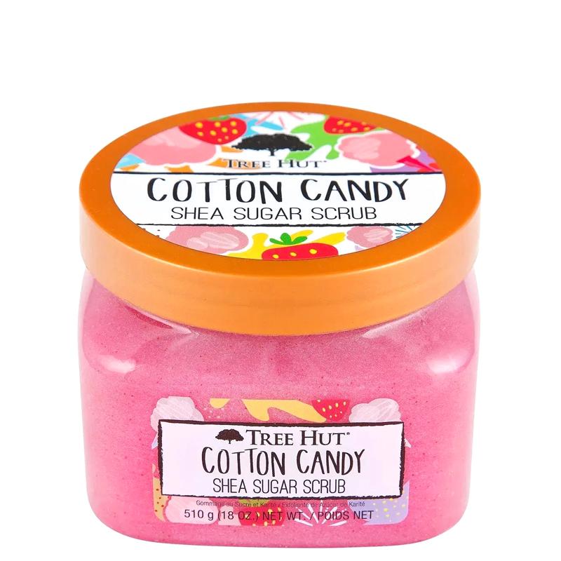 TREE HUT Cotton Candy Shea Sugar Scrub – Цукровий скраб для тіла з цукровою ватою
