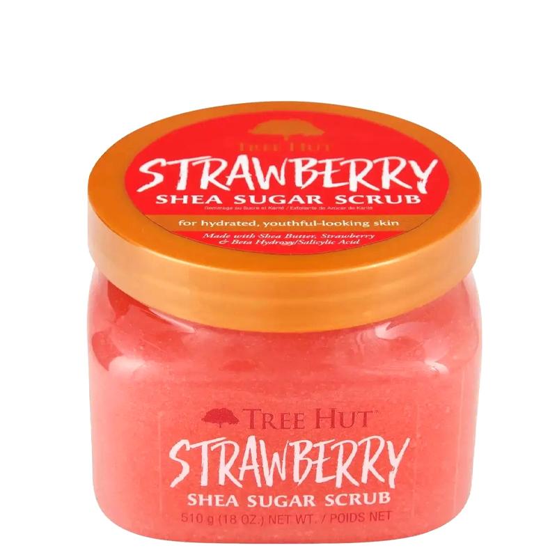 TREE HUT Strawberry Shea Sugar Scrub – Цукровий скраб для тіла з полуницею і олією ши