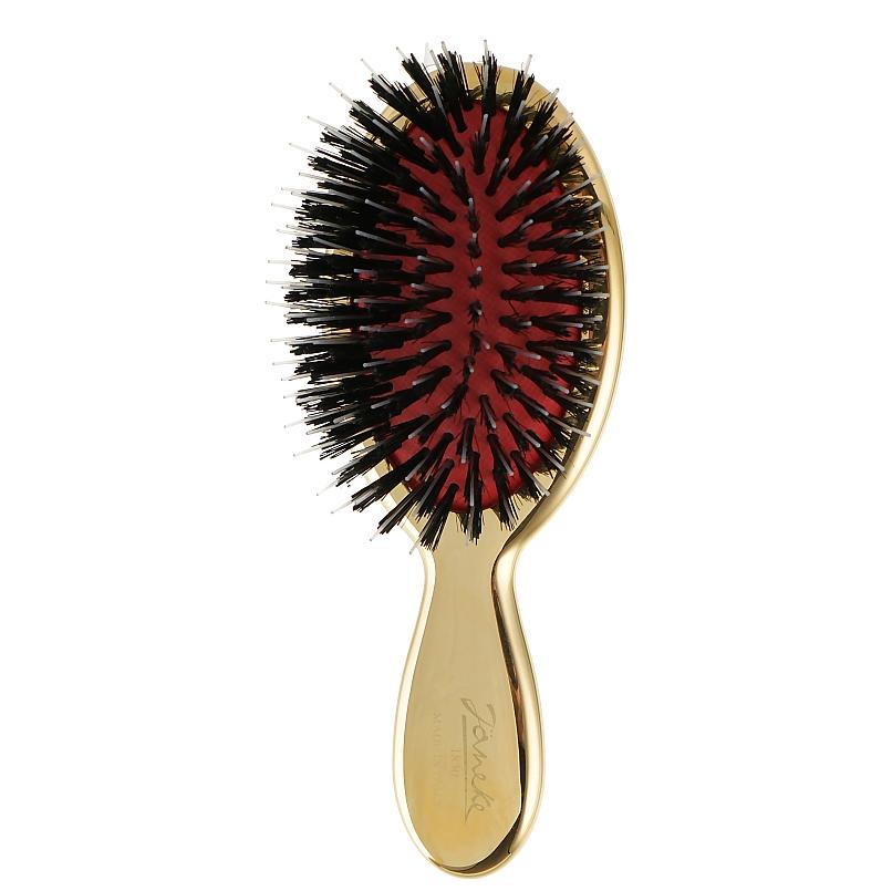 Janeke Baby Brush Gold - Щітка масажна маленька для волосся, золота