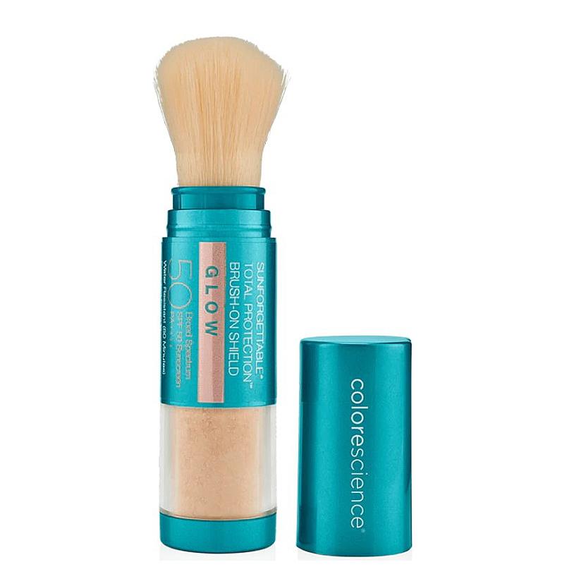 COLORESCIENCE Sunforgettable® Total Protection™ Brush-On Shield Glow SPF50 - Сонцезахисна пудра з пензлем