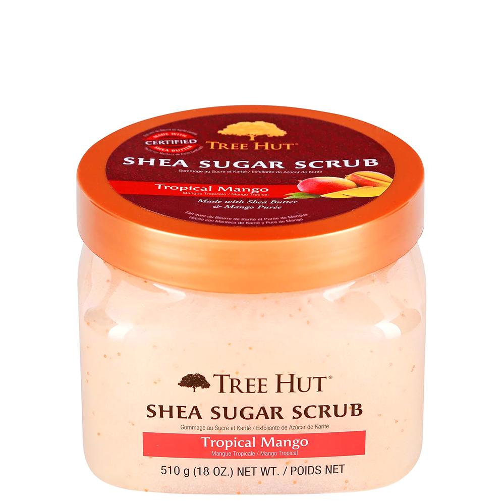 TREE HUT Tropical Mango Sugar Scrub – Зволожуючий цукровий скраб для тіла з ароматом тропічного манго