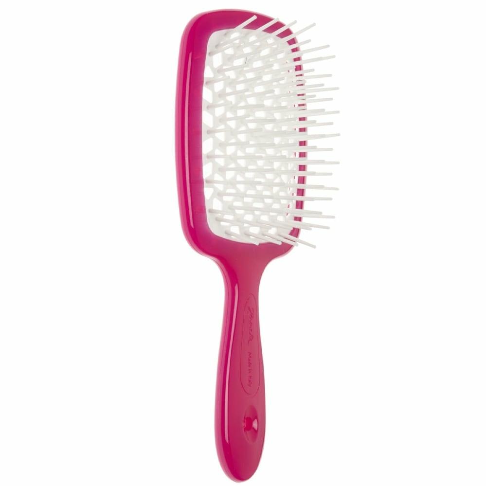 Janeke Superbrush Color Fuxia White - Щітка для волосся Фуксія Біла (82SP226 FUX)