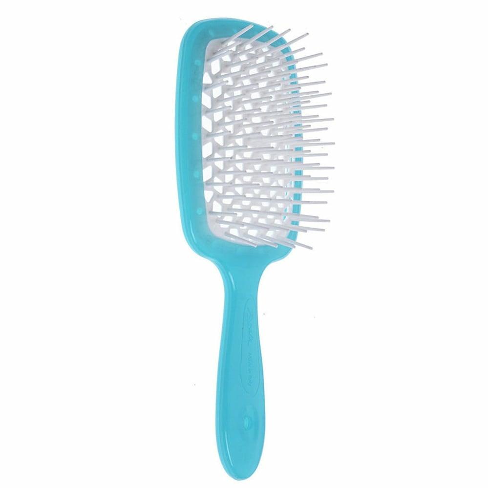 Janeke Superbrush Turquoise White - Щітка для волосся Блакитно Біла (82SP226 TSE)
