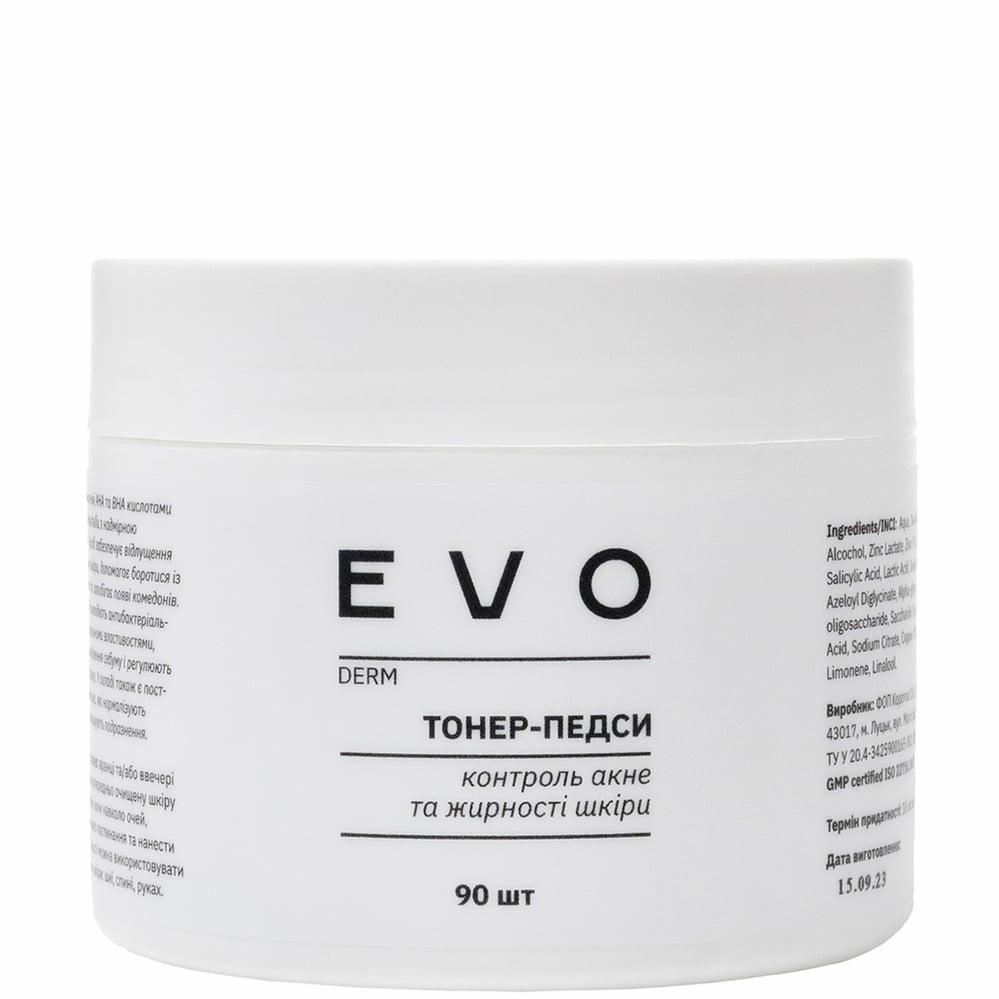 EVO DERM Тонер-педси для контролю акне та жирності шкіри