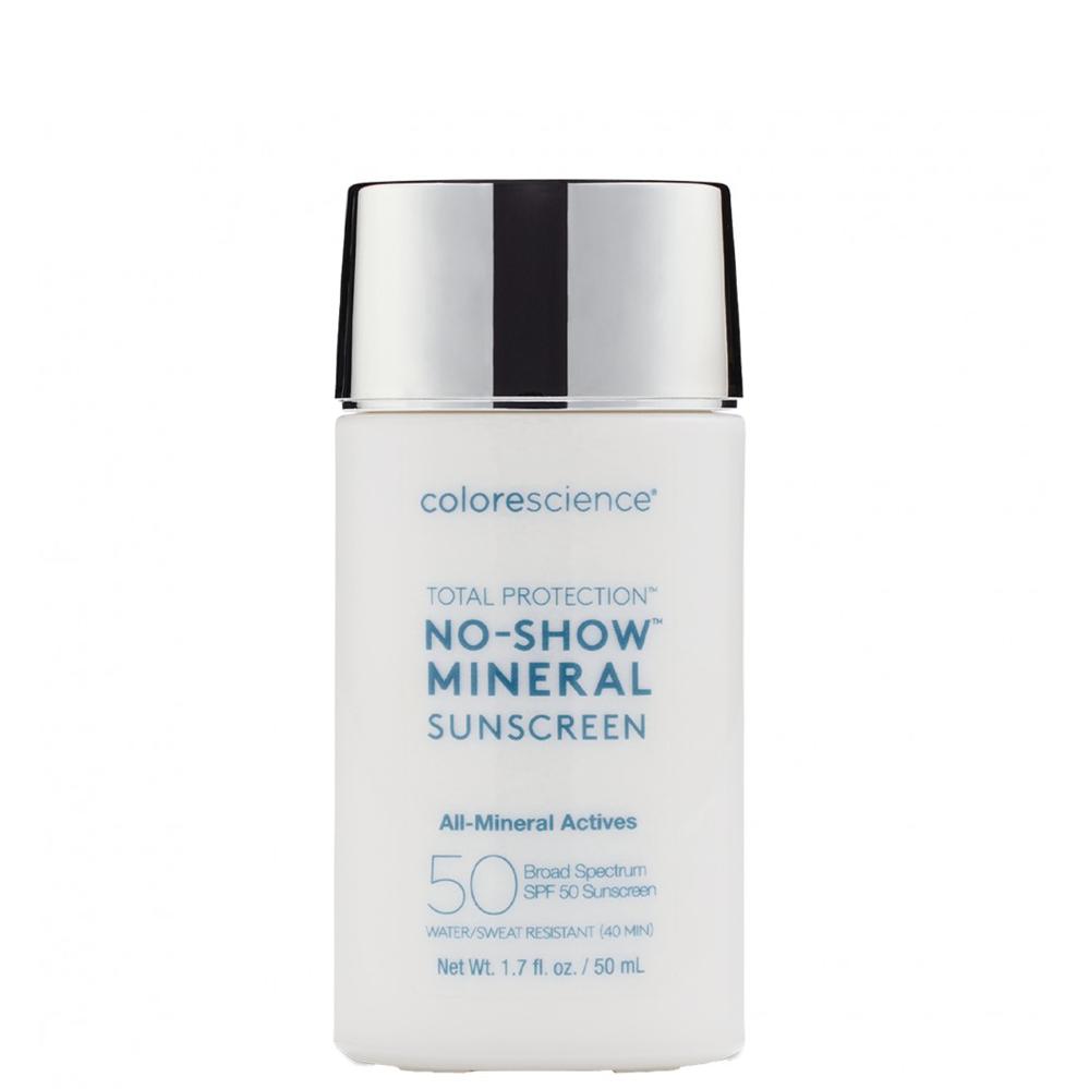 COLORESCIENCE No-Show™ Mineral Sunscreen SPF 50 - Прозорий мінеральний сонцезахисний флюїд