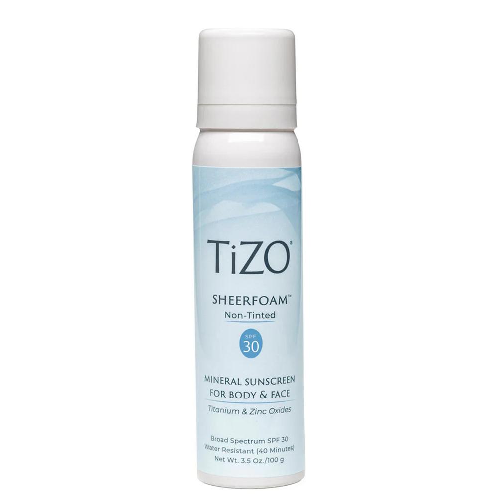 TIZO SheerFoam Body & Face Non-Tinted SPF30 - Сонцезахисна пінка-мус без тону для обличчя та тіла
