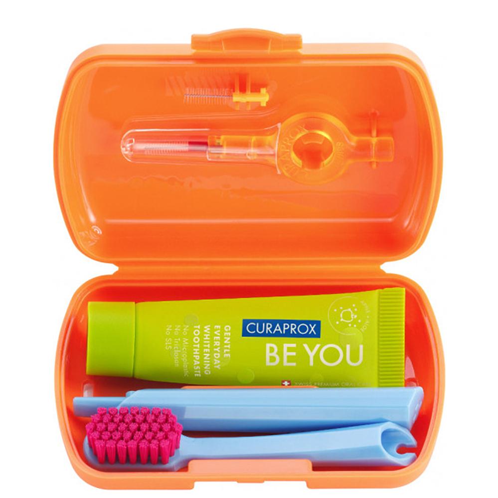 CURAPROX Ortho Travel Set Orange - Набір дорожній гігієнічний, помаранчевий