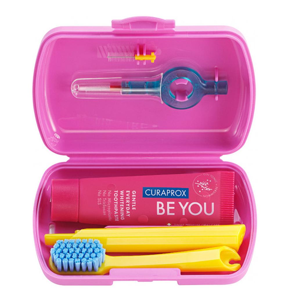 CURAPROX Ortho Travel Set Pink - Набір дорожній гігієнічний, рожевий