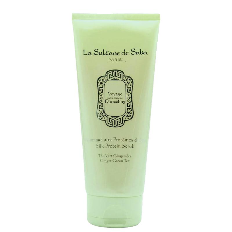 LA SULTANE DE SABA Silk Protein Scrub Ginger Green Tea Fragrance - Шовковий скраб для тіла зелений чай і імбир