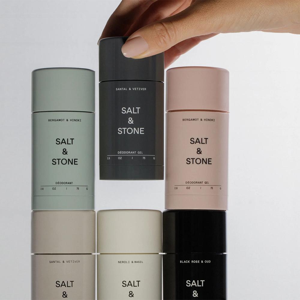SALT & STONE Natural Deodorant Gel Santal & Vetiver - Натуральний