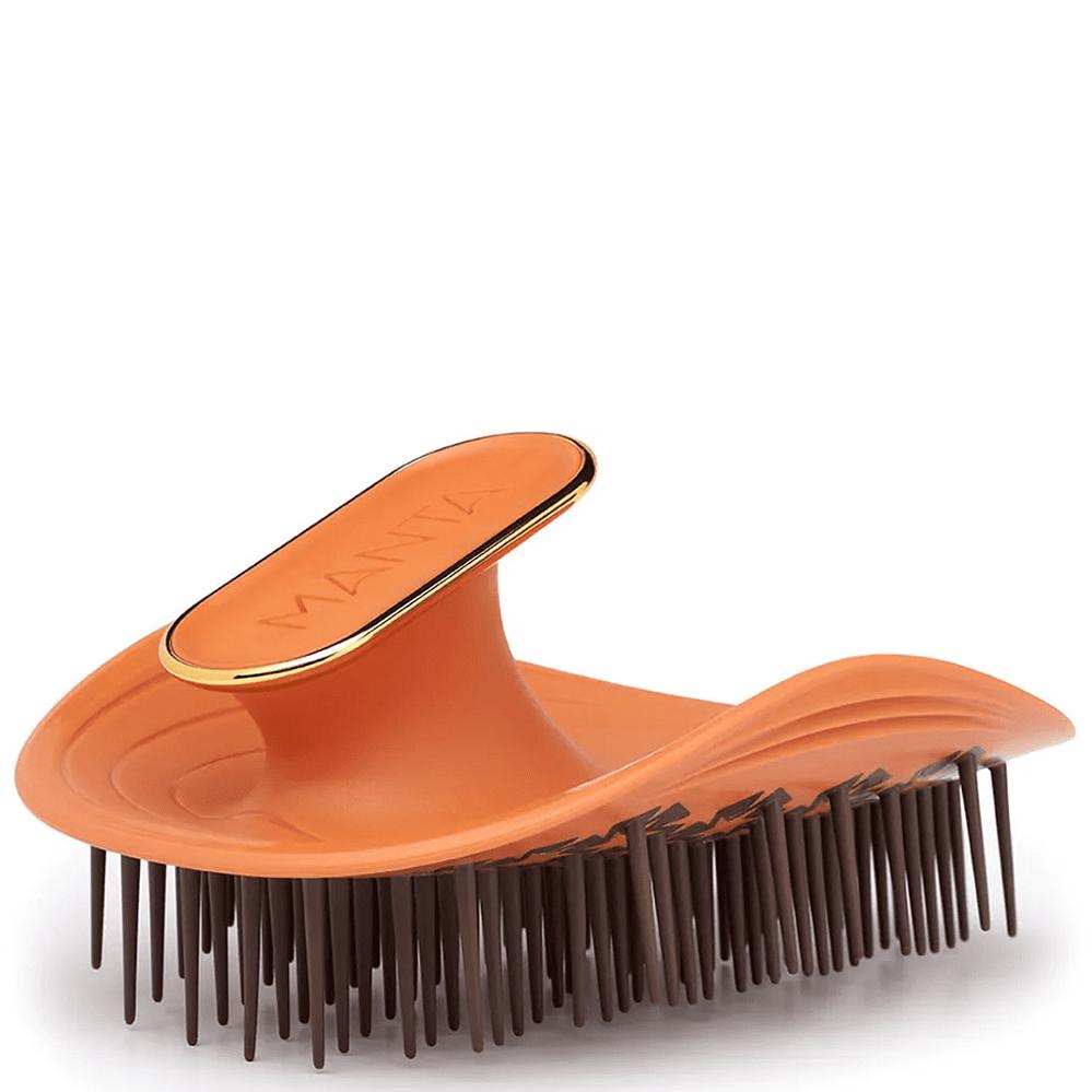MANTA Brush Kinks, Coils & Curls Amber Orange - Щітка для кучерявого та хвилястого волосся помаранчева
