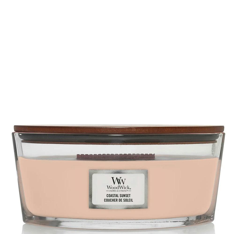 WOODWICK Ellipse Coastal Sunset - Ароматична свічка з нотами квітів та кокосу