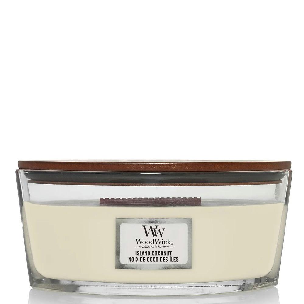 WOODWICK Ellipse Island Coconut - Ароматична свічка з ароматом кокоса та ананаса
