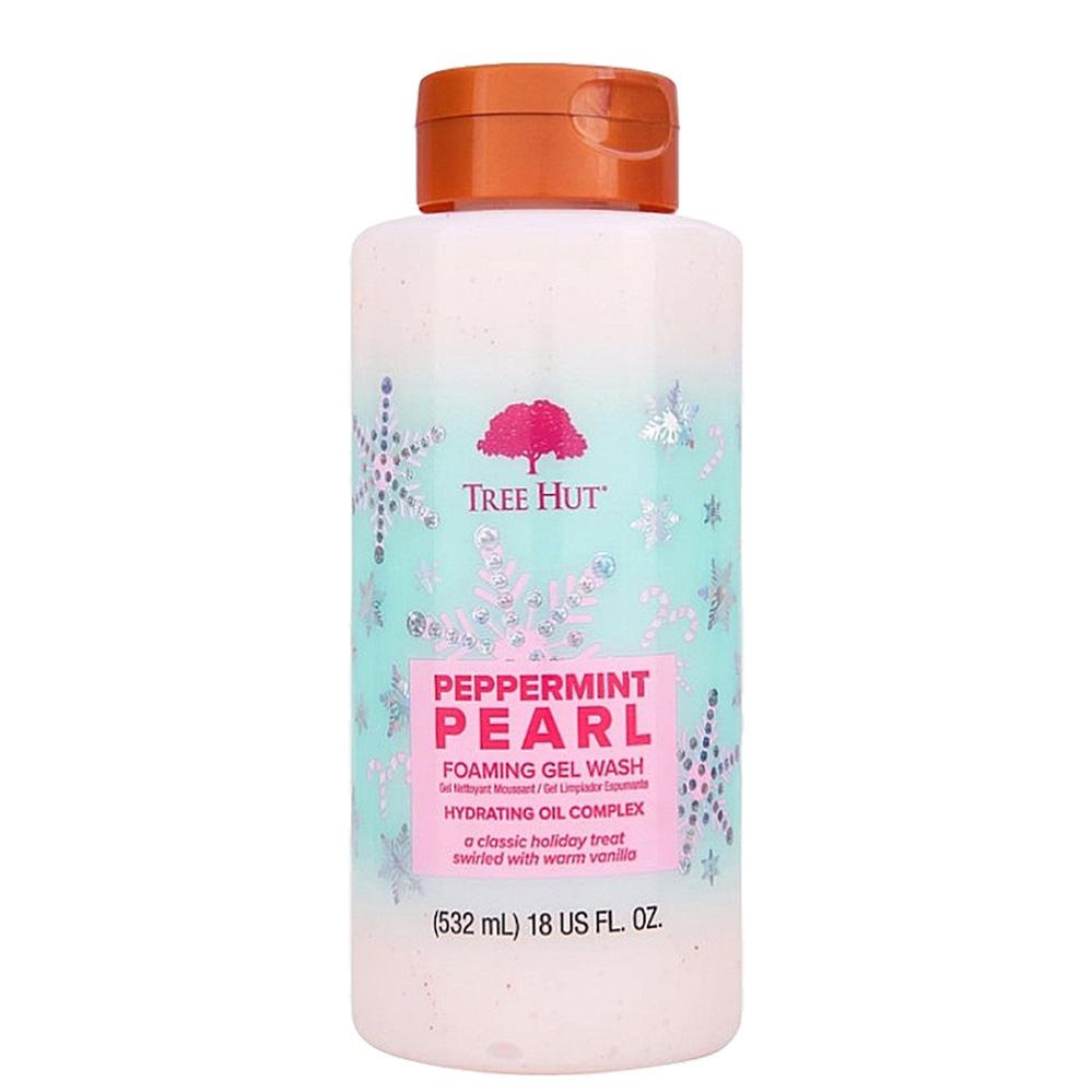 TREE HUT Peppermint Pearl Foaming Gel Wash – Гель для душу з ароматом м'яти та ванілі