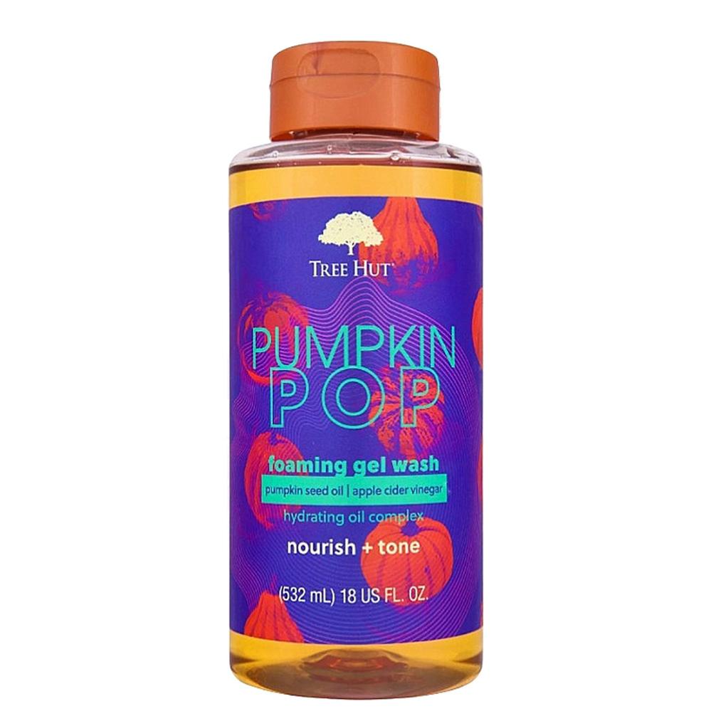 TREE HUT Pumpkin Pop Foaming Gel Wash – Гель для душу з ароматом гарбузового сидру, яблука і нотами сандалового дерева