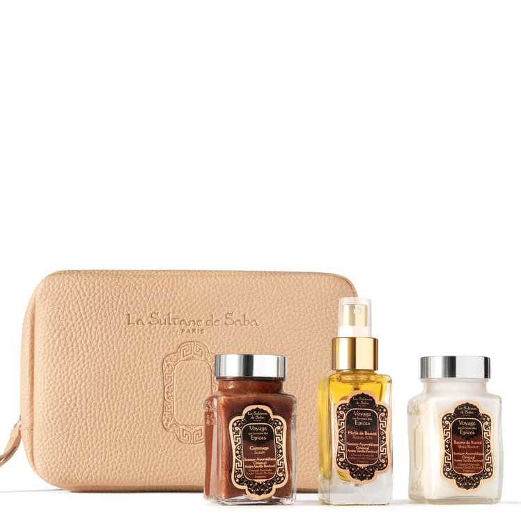 LA SULTANE DE SABA Gift Set Ayurvedique - Набір для тіла з ароматом амбри, ванілі та пачулі