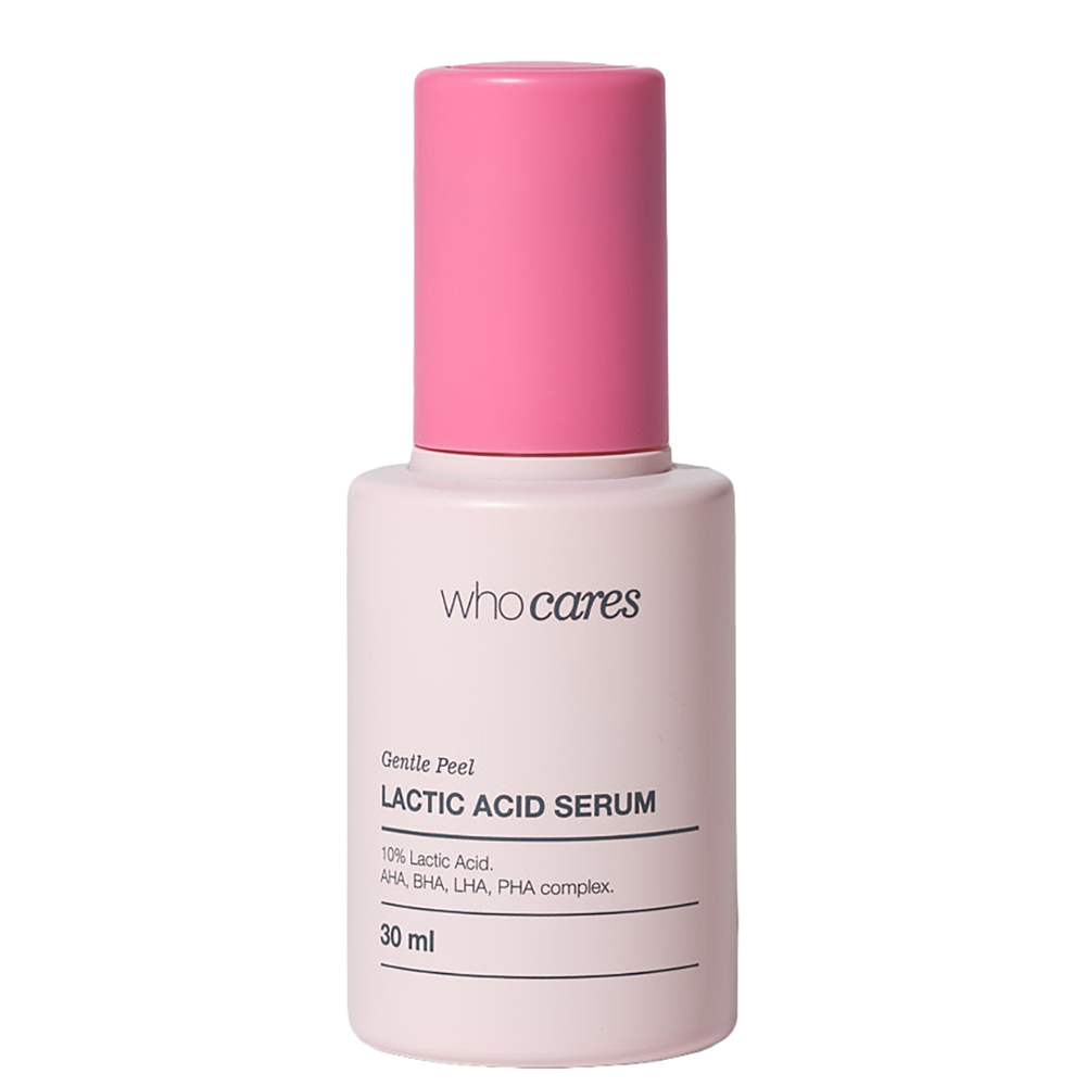WHOCARES Gentle Peel Lactic Acid Serum - Незмивна сироватка-пілінг із молочною кислотою