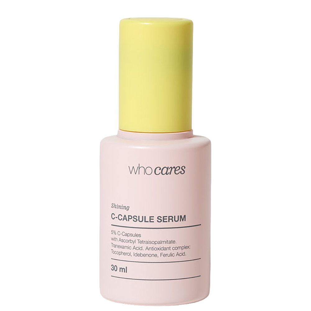 WHOCARES Shining C-Capsule Serum - Мультивітамінна сироватка з інкапсульованим вітаміном С