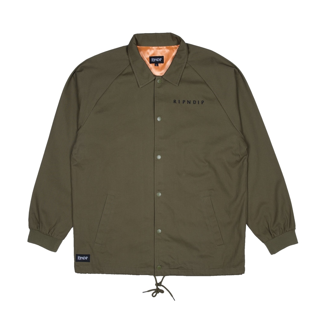 Куртка RIPNDIP Praying Hands Twill Jacket Olive на сайте скейтшопа