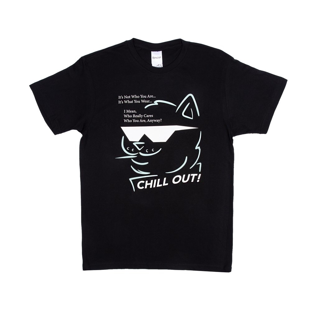 RIPNDIP Chill Out Tee Black черного цвета в онлайн скейтшопе OddDays с  доставкой по России.