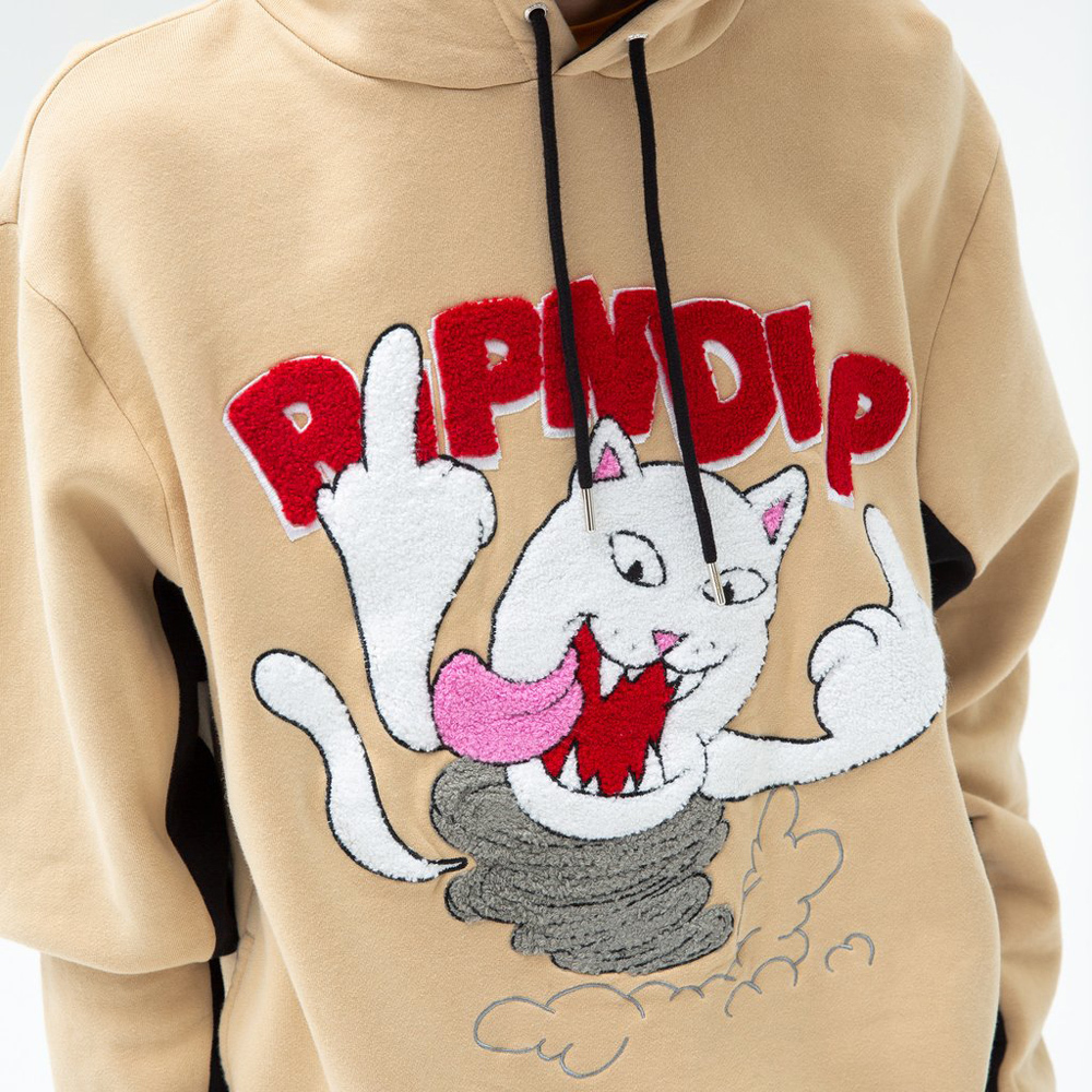 RIPNDIP Nermanian Devil Hoodie Tan OddDays