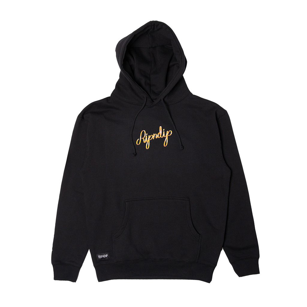 Black ripndip hoodie sale