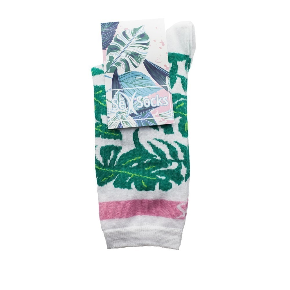 Белые женские носки Sex Socks Jungle White в скейтшопе OddDays в  Столешниковом переулке.