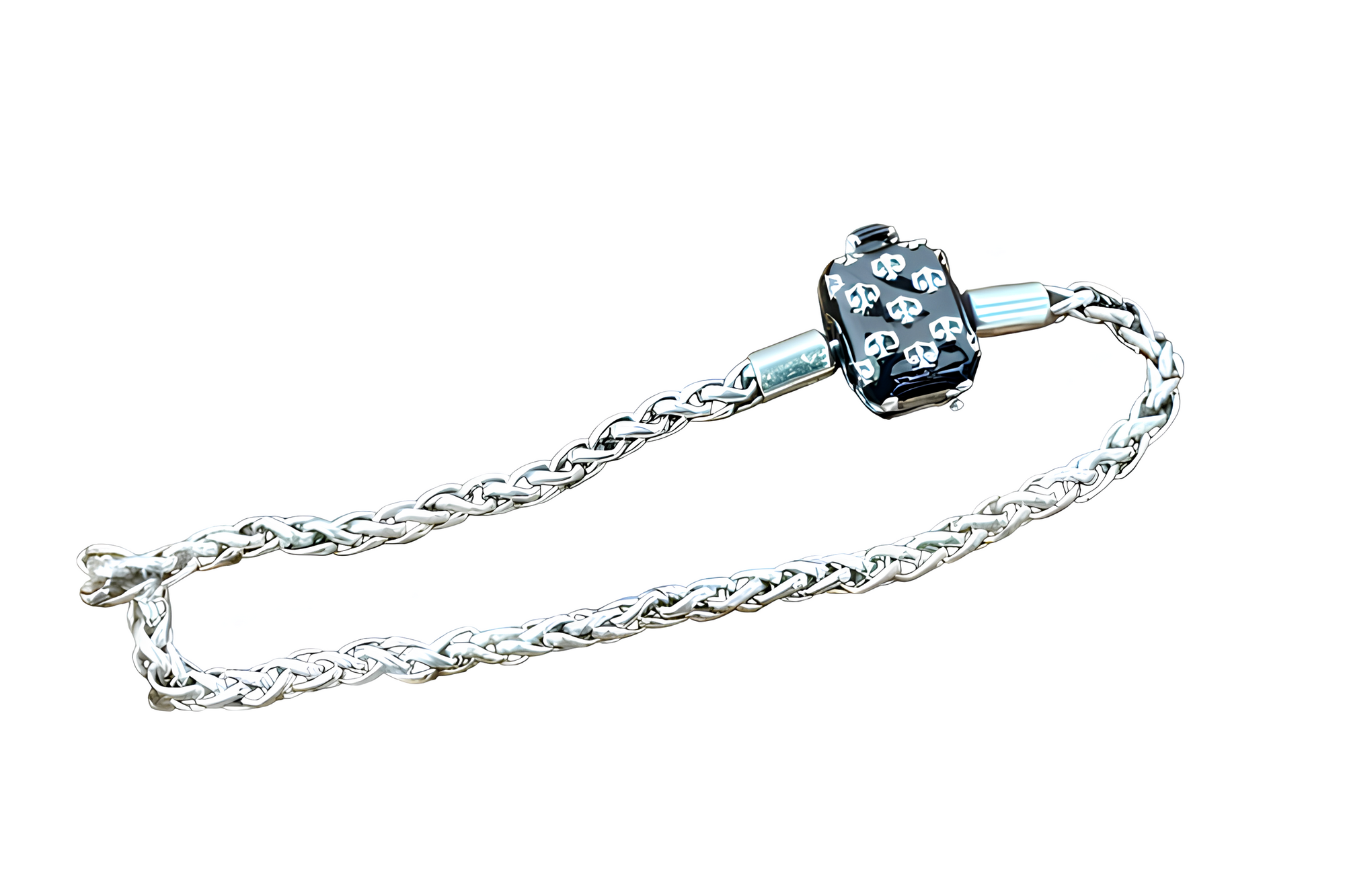 Travel Case Black Enamel bracelet