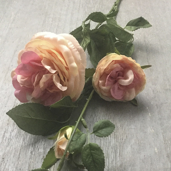 Искусственные цветы, Роза пионовидная кремовая плетистая