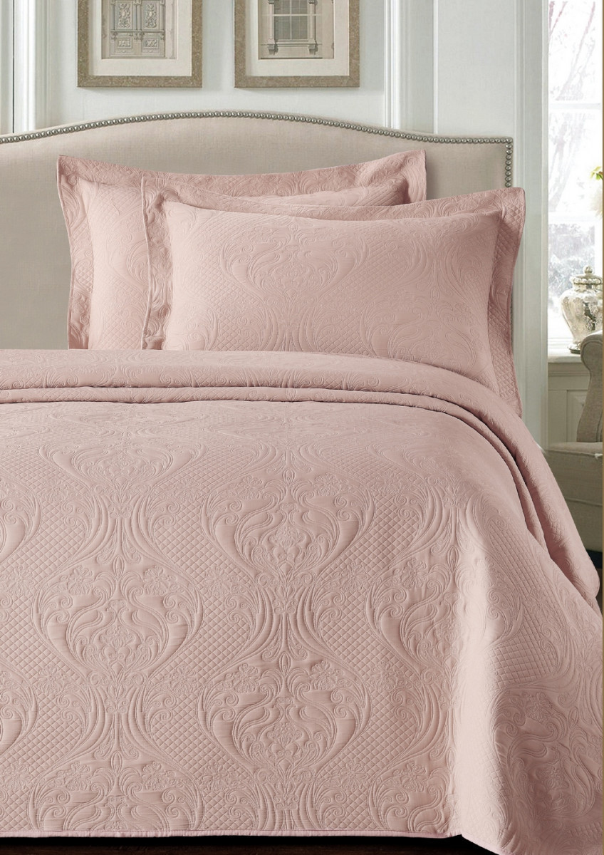 Розовое покрывало на кровать, диван - Купить в Leron