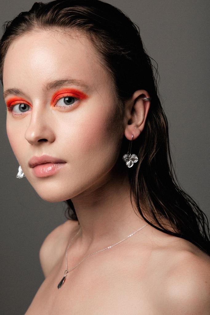 Серьги "Гортензии Гранд "на швензе, серебро 925