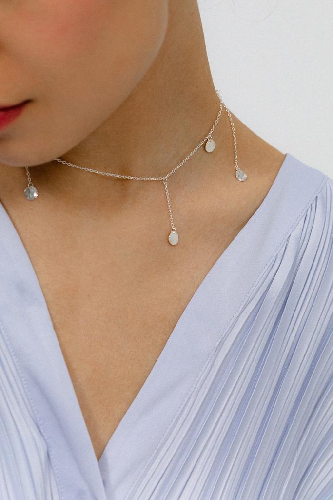 Чокер-ожерелье с монетами, серебро 925