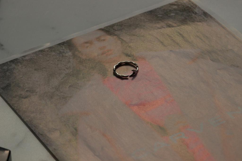 Кольцо веточка, серебро 925