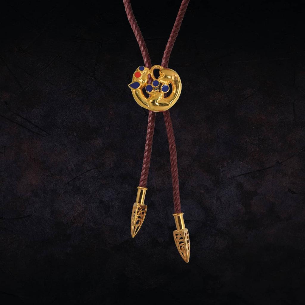 Галстук-тумар "Скрученный барс"