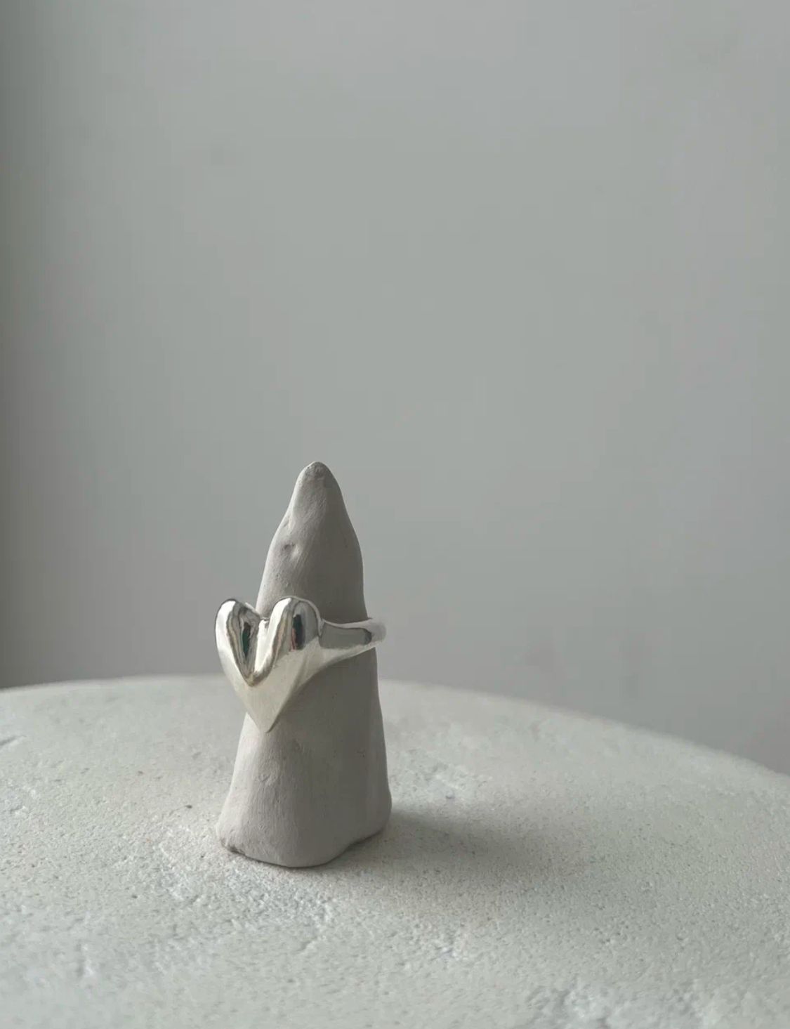 Кольцо Новое сердце нейзильбер+серебро