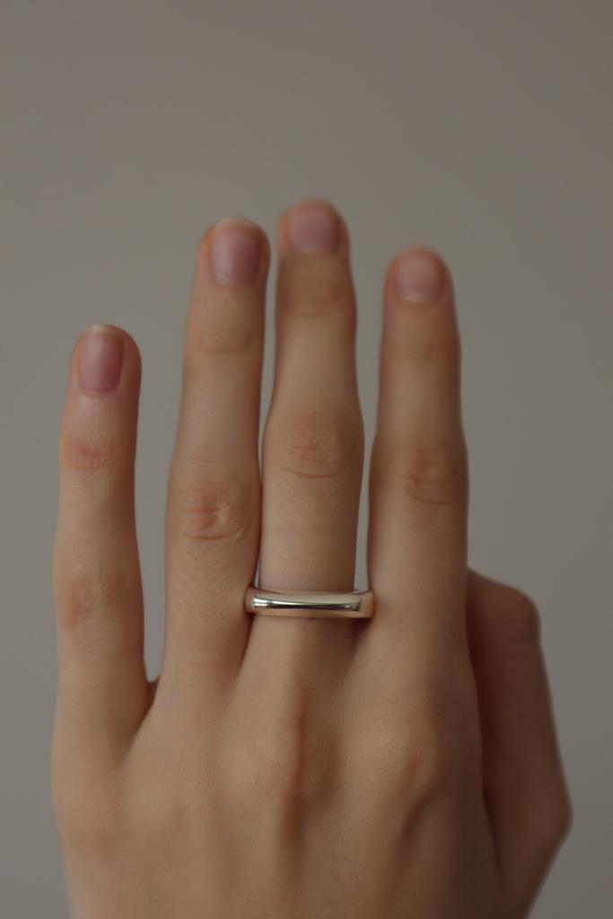 Кольцо Rift (узкая печатка), серебро 925