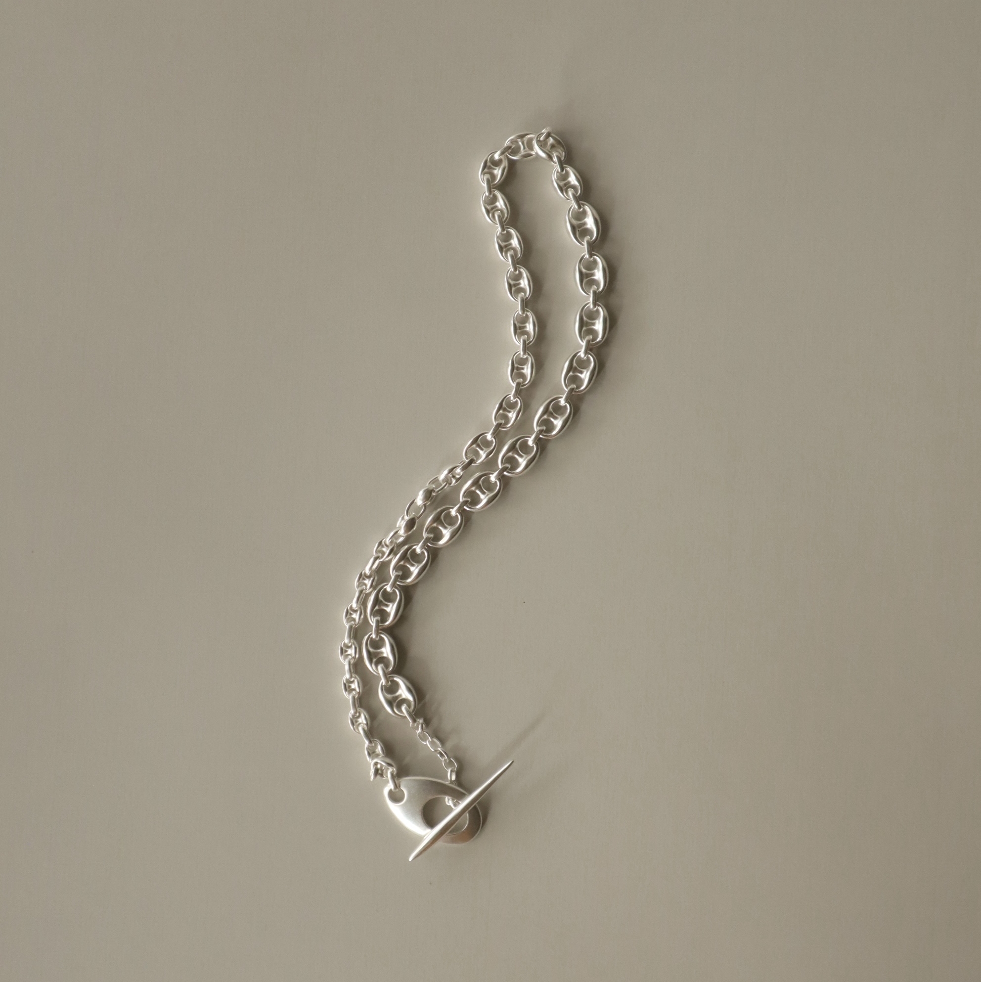 Колье-цепь Buckle . серебро 925