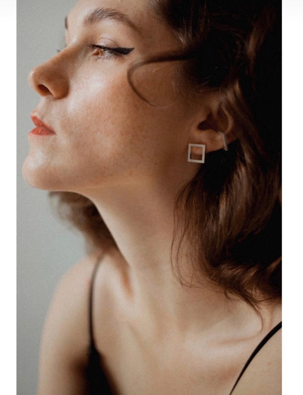 Серьги № 05  средние квадраты