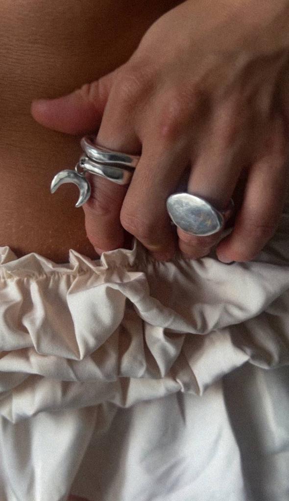 Кольцо Luna , нейльзибер+серебро