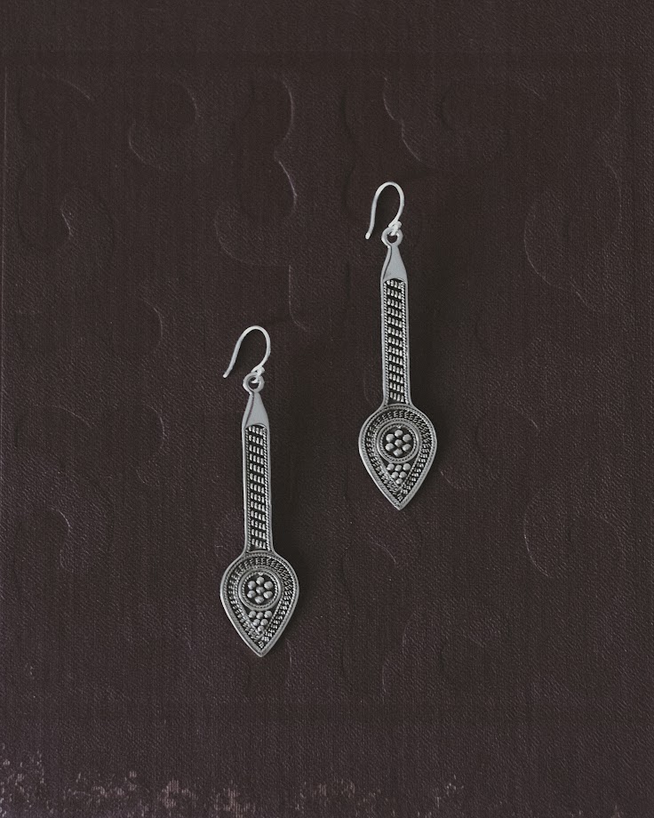 Серьги Qobyz серебро 925