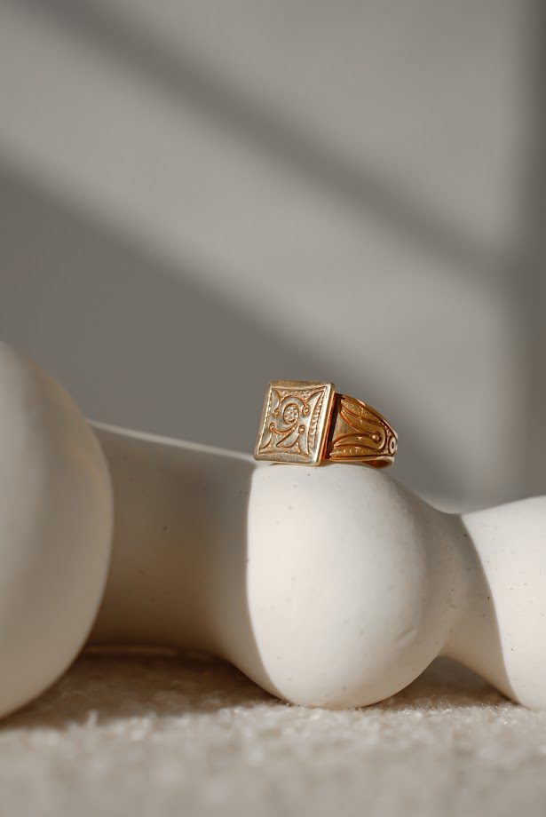 Кольцо Tabys серебро 925 + позолота